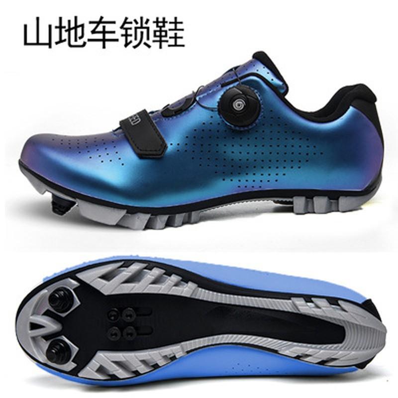 Mens Road Mountain Bike Cycling Shoes Hard Sole Lightweight Pedal Compatible MTB Riding