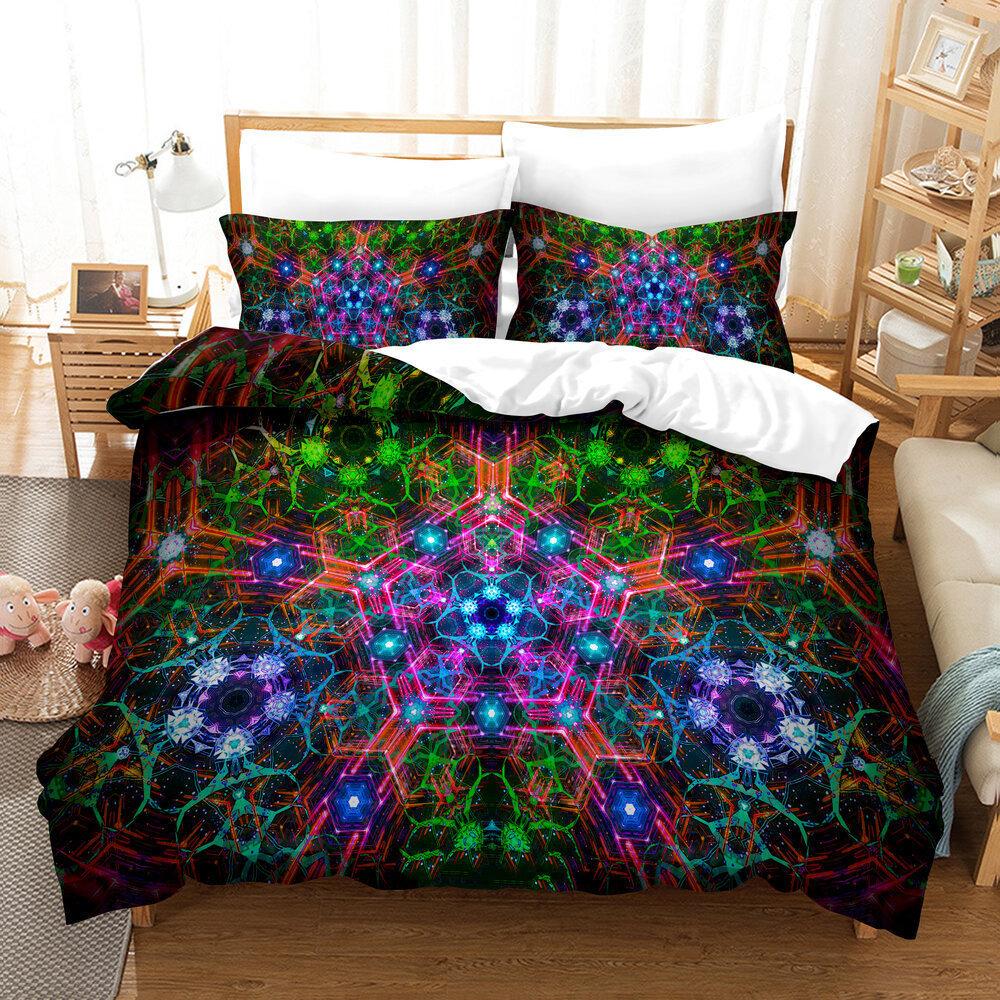 3D Digital Printing Quilt Set Three-Piece Cartoon Animation Game