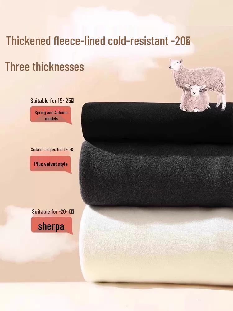 Fleece-Lined Maternity Pants: Belly Support without Constriction, Ideal for Petite and Plus-Size Women, Winter Wear, Base Layer.