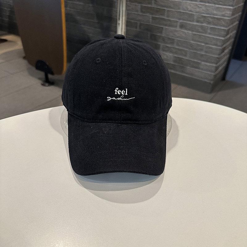 

Han Style Alphabet Embroidered Cotton Baseball Cap With Sun Protection For Casual Wear чёрный