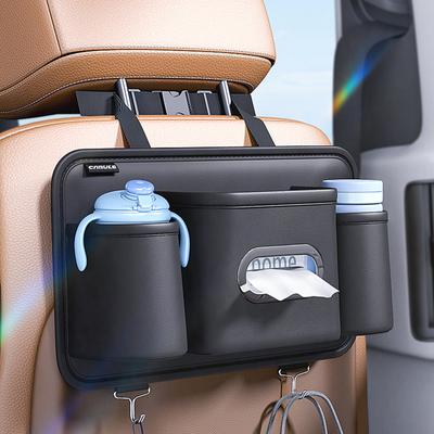 Car Seat Back Storage Hanging Box Under Seat Storage Box Cup Holder Tissue Box Auto Back Seat Bag Decoration