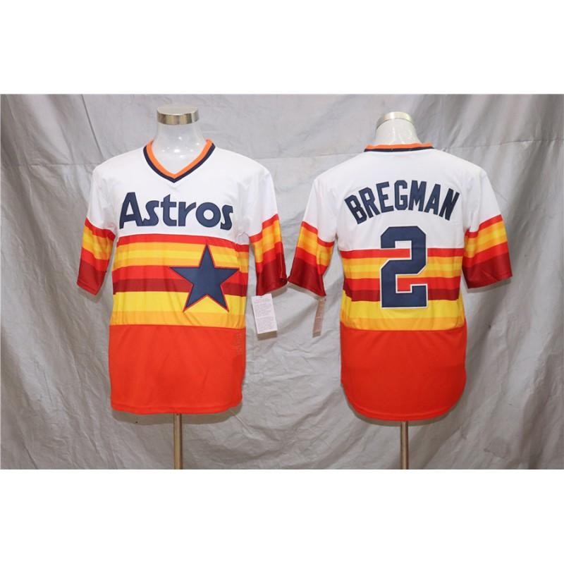 Unisex Baseball Jersey Houston Astros Fan Style Embroidered Sport Top Cotton Blend Lightweight