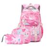 3 PCS Sacs à Dos Camouflage pour Enfants Filles Sac d'École avec Boîte à Lunch Sac à Main Mignon Sac à Dos Enfant Sac à Dos Imperméable