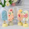 Food Grade Carved Flower Popsicle Mold Silicone Popsicles Maker Flower Ice Cream Molds  for Home