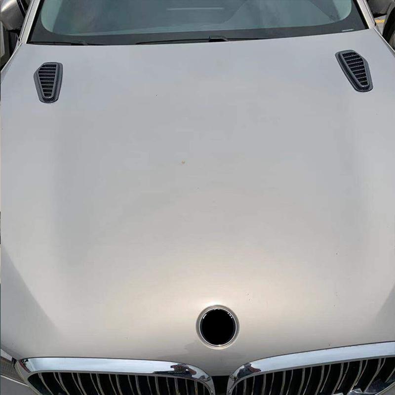 ABS Universal Car Decorative Fake Air Outlet Hood Decorative Air Flow Intake Hood Scoop Bonnet Vent Cover Stickers Styling