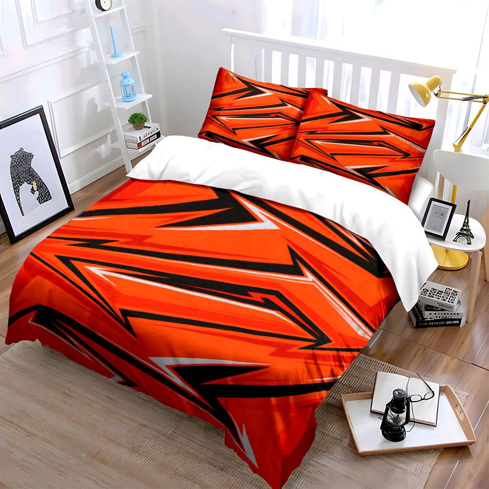 Angular zigzag lightning bolts. Bedding sets Duvet cover sets Duvet covers Pillowcases(1*Duvet Cover 2*Pillowcases without duvet insert)