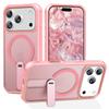 For iPhone 17 Pro Case Compatible with MagSafe Kickstand TPU+PC Drop Protection Phone Cover