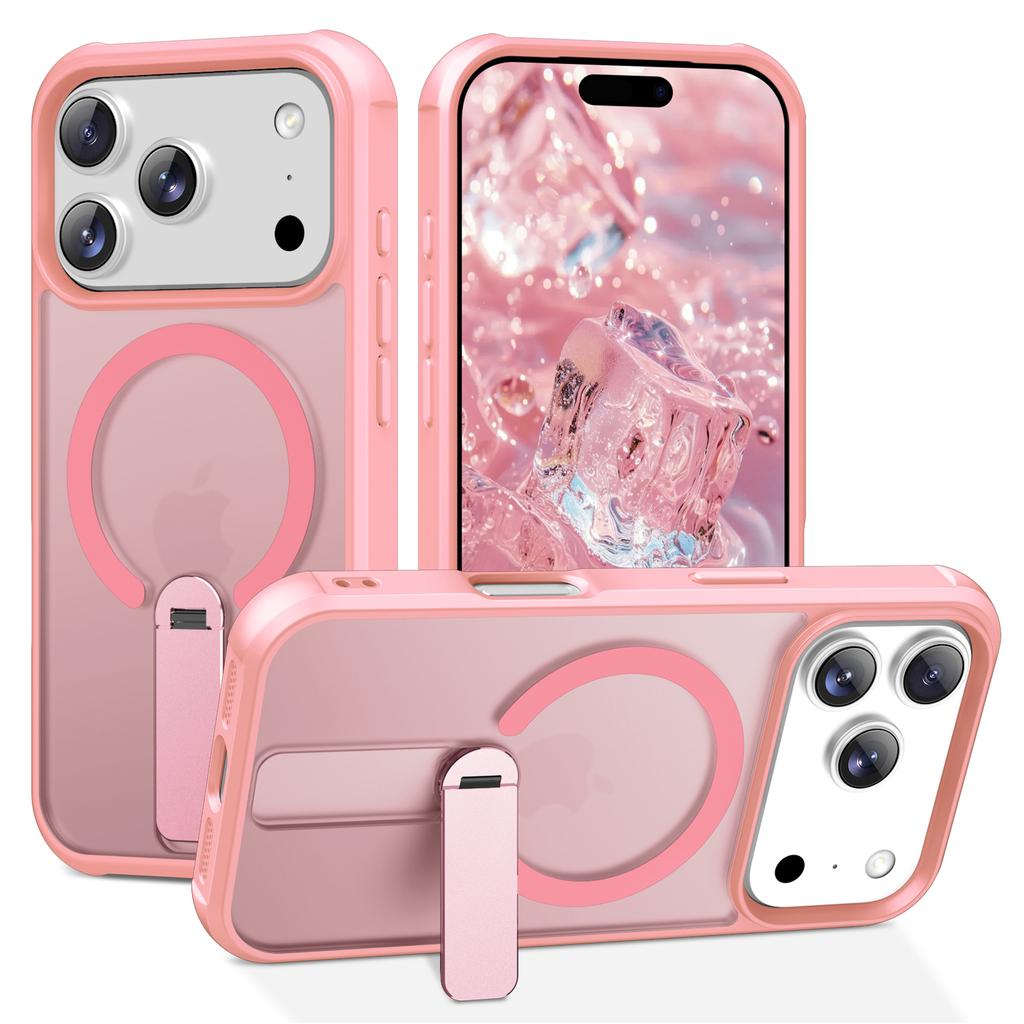 For iPhone 17 Pro Case Compatible with MagSafe Kickstand TPU+PC Drop Protection Phone Cover