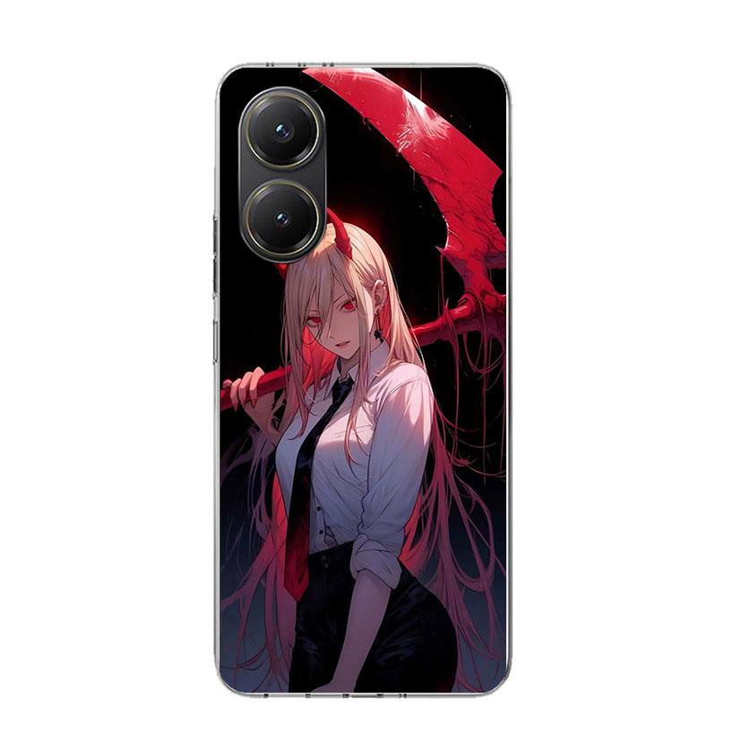 C-Chainsaw Mans Power Phone Case For Xiaomi Poco F7 Ultra X7 X6 Pro X5 Redmi 15 15C 13 13C 12 12C 10 10A 10C 9 9A 9C 9T Shell Po