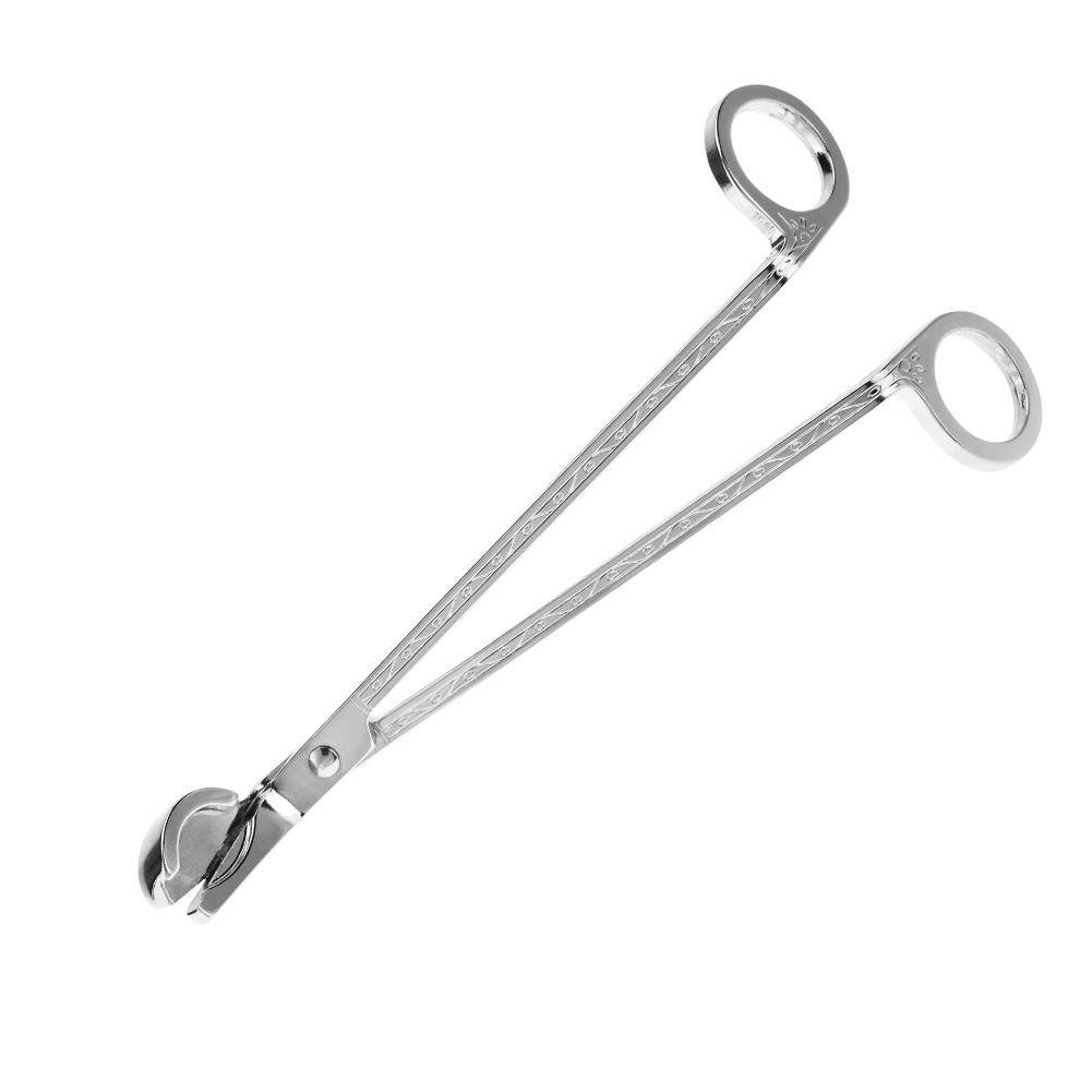 Semicircular Plating Stainless Steel Candle Heart Clip Wick Trimmer Scissors Tool(sliver)