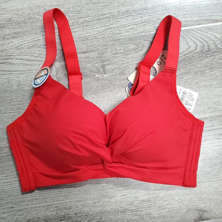 Thai Latex Women's Extra-Thick, Non-Magnetic, Super Gathered, Anti-Sagging, Wire-Free Bra