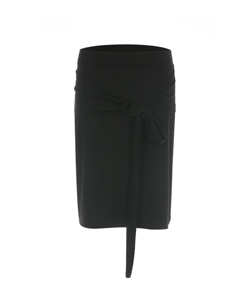 Deobeuleseussiakaibeu Jersey Hole-Tie Skirt 001