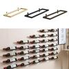 1Pc Wall-Mounted Bar Wine Rack Holder Accessories Display Iron Support Shelf