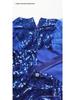 Plus Size High-Waisted Evening Gown with Rhinestones, Beads, and Sequins - New African Style
