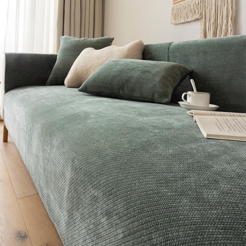 Modern Cotton Linen Sofa Cushion Cover Simple Solid High Pole JUEoth for Autumn Winter Home Decor