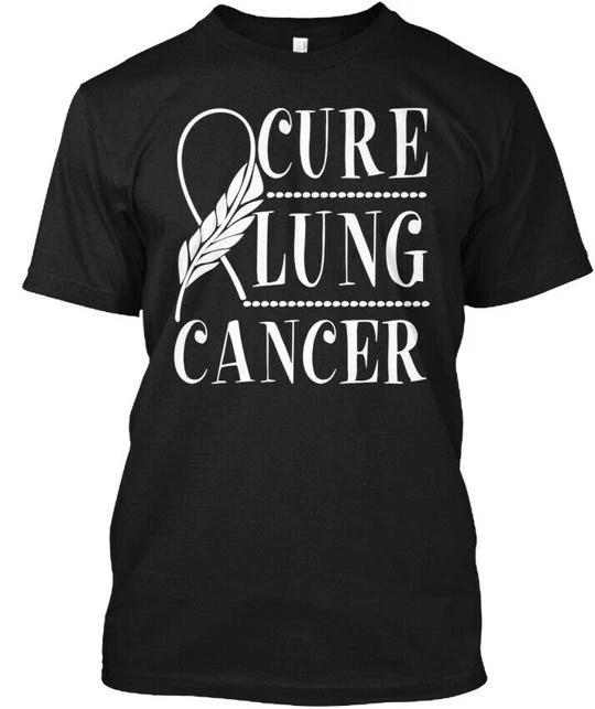 Cure Lung Cancer Awareness TTshirt Made in the USA Size S to 5XL S