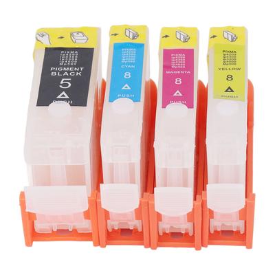 4Pcs Ink Cartridge Refill Replacement for PGI 5BK and CLI 8C M Y Printers Parts Accessories