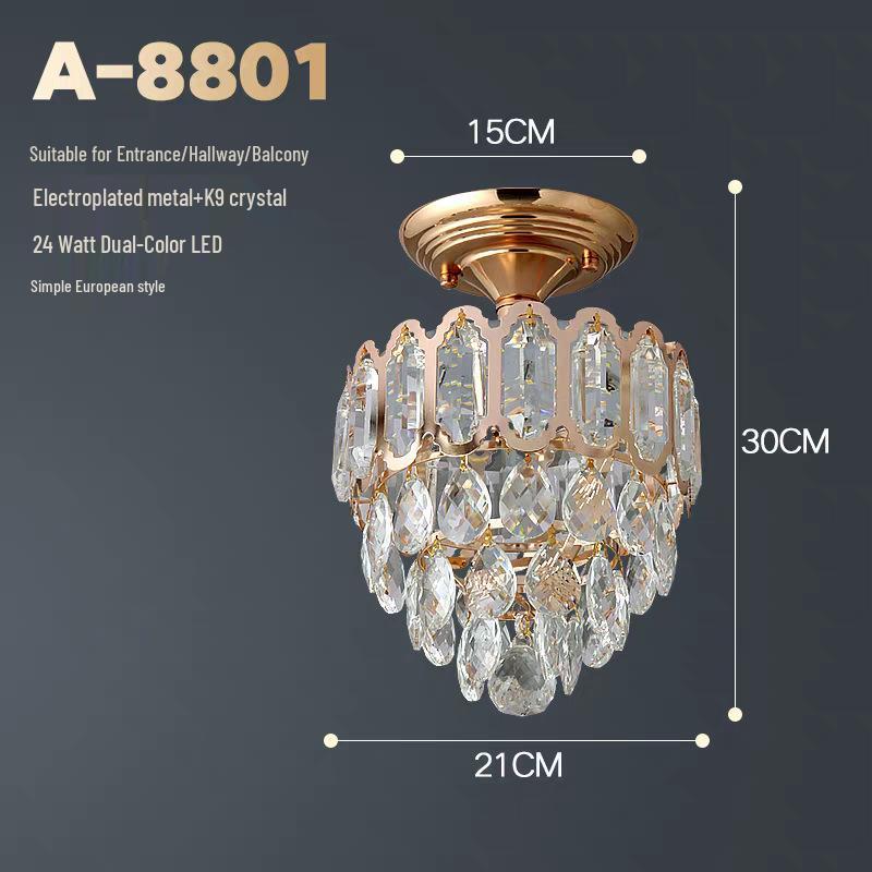 

Европейская роскошная хрустальная потолочная люстра для гостиных, коридоров или прихожих