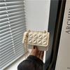 2025 Summer New Bag Women's Trend Small Bag Messenger Bag Women's Fashion Simple Diamond Chain Foreign Style Small Square Bag