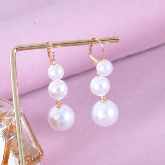 

Ретро-серьги с французским жемчугом и женственностью, длинные серьги с кисточками в Интернете, серьги-знаменитости золотистый