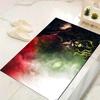 1Pc Dark Fantasy Warrior Rug, Office Carpet Indoor Outdoor Doormat, Non-Slip, Comfortable, Living, Christmas Halloween,  Xmas Gift S1261