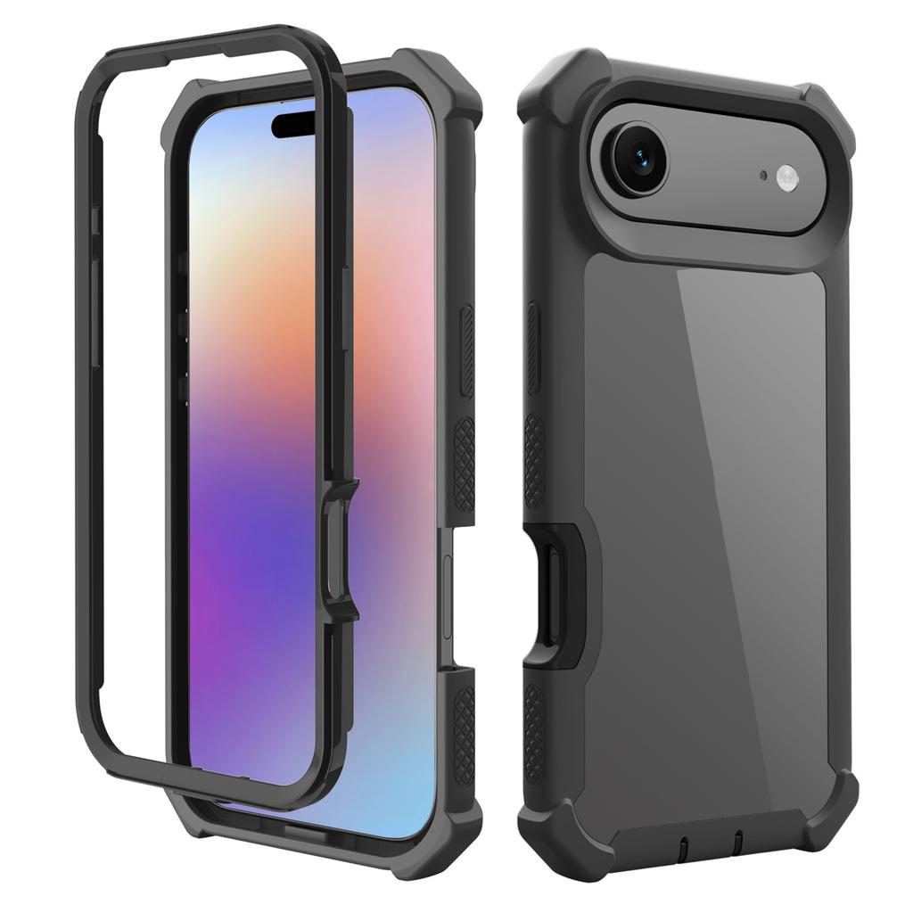 For iPhone 17 Air Case Clear Detachable 2 in 1 Shockproof TPU+PC Phone Back Cover