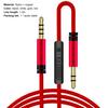 Audio Cable Stable Transmission Anti-interference Built-in MIC 3.5mm Male to Male Audio Wire for Headphone