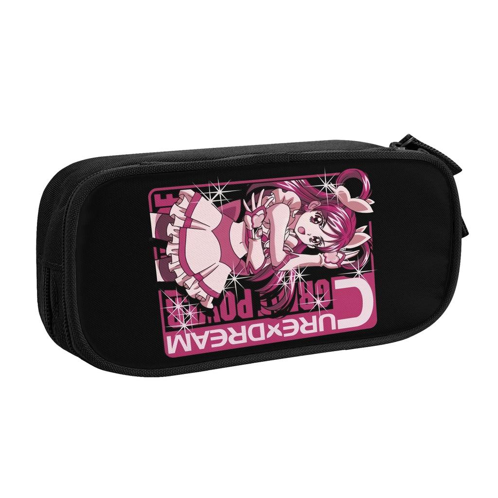 Kawaii Pretty Cure Anime Pencil Cases for Boys Girls Manga Large Capacity Pen Bag Box School Accessories