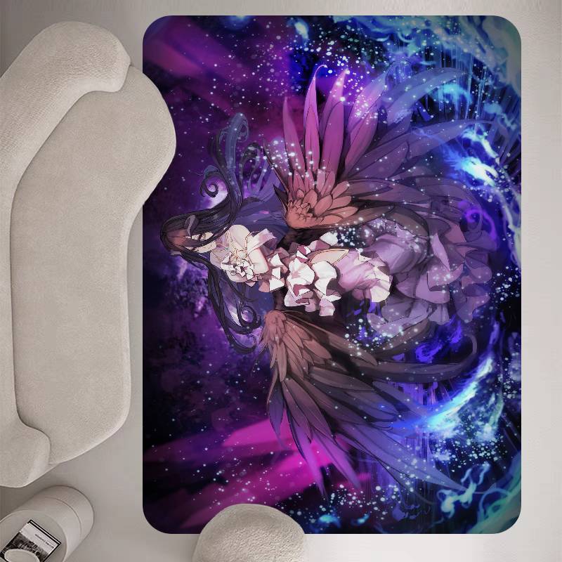Anime Sexy Girls Gamer Albedo Bathroom Mat Kids Room Bedroom Decoration Balcony Anti-Slip Doormat Living Room Welcome Rug