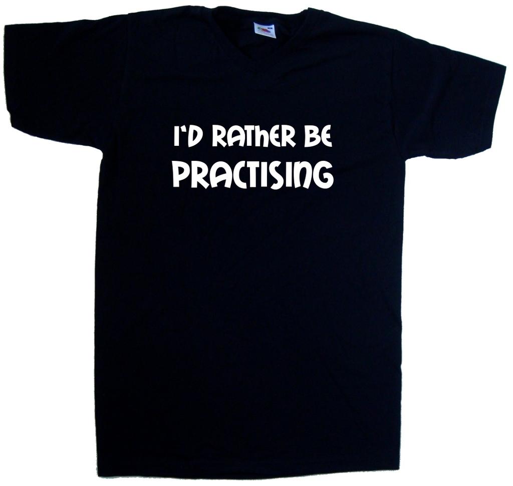 I'd Rather Be Practising V-Neck T-Shirt