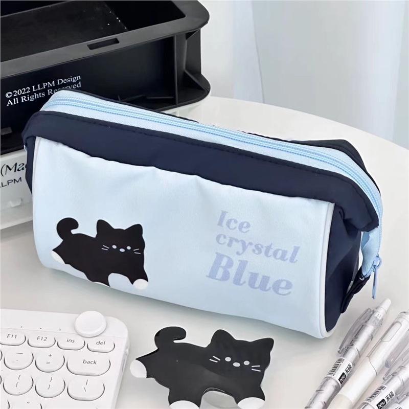 Korean Cartoon Large-Capacity Pencil Case | Cute Animal Design for Students