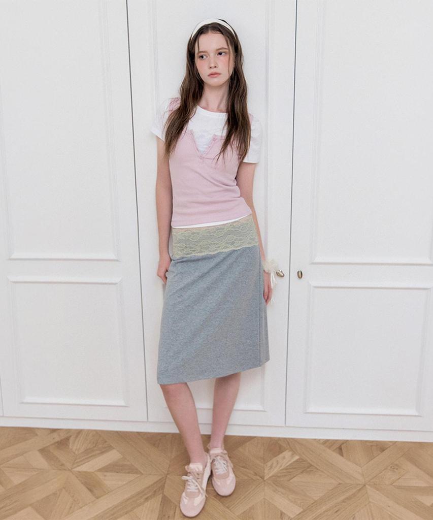 MIXXO Lace Banding Skirt_Miwwmg917C