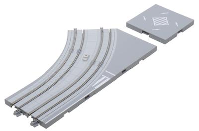KATO N Gauge Unitram Curved Track Plate Left Railway Model Supplies Intersection, 40-103