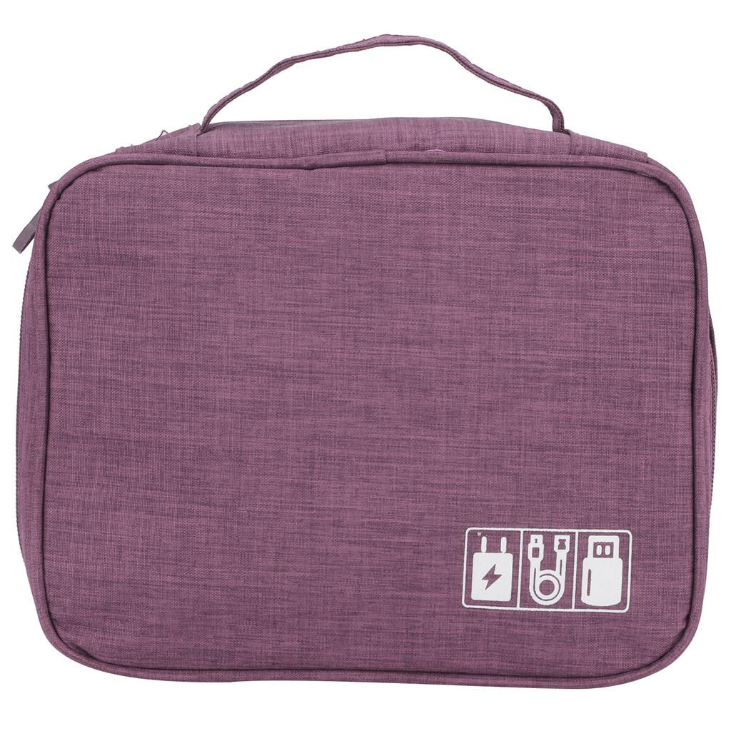 Multifunction Storage Bag Electronic Accessories Cable Cord USB Drive Organizer Storage HolderNavy