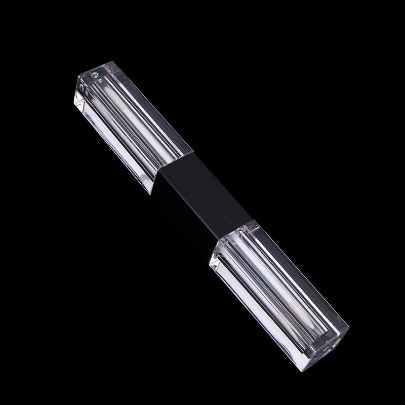 1Pcs Double-Ended 2-In-1 Oval Flat Empty Lip Gloss Tubes With Wand Leak Proof Refillable Packaging Plastic Bottle Travel Kit