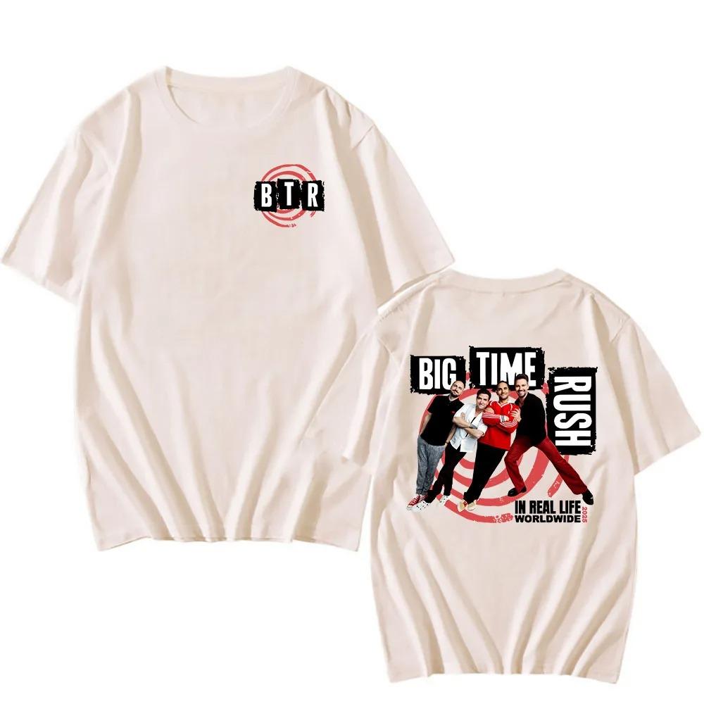 BTR IM ECHTEN LEBEN WELTWEIT Tour Poster Druck T-Shirt Locker Lässig Herren Damen Mode Sommer Neue T-Shirts Übergroß Harajuku Stil Oberteile