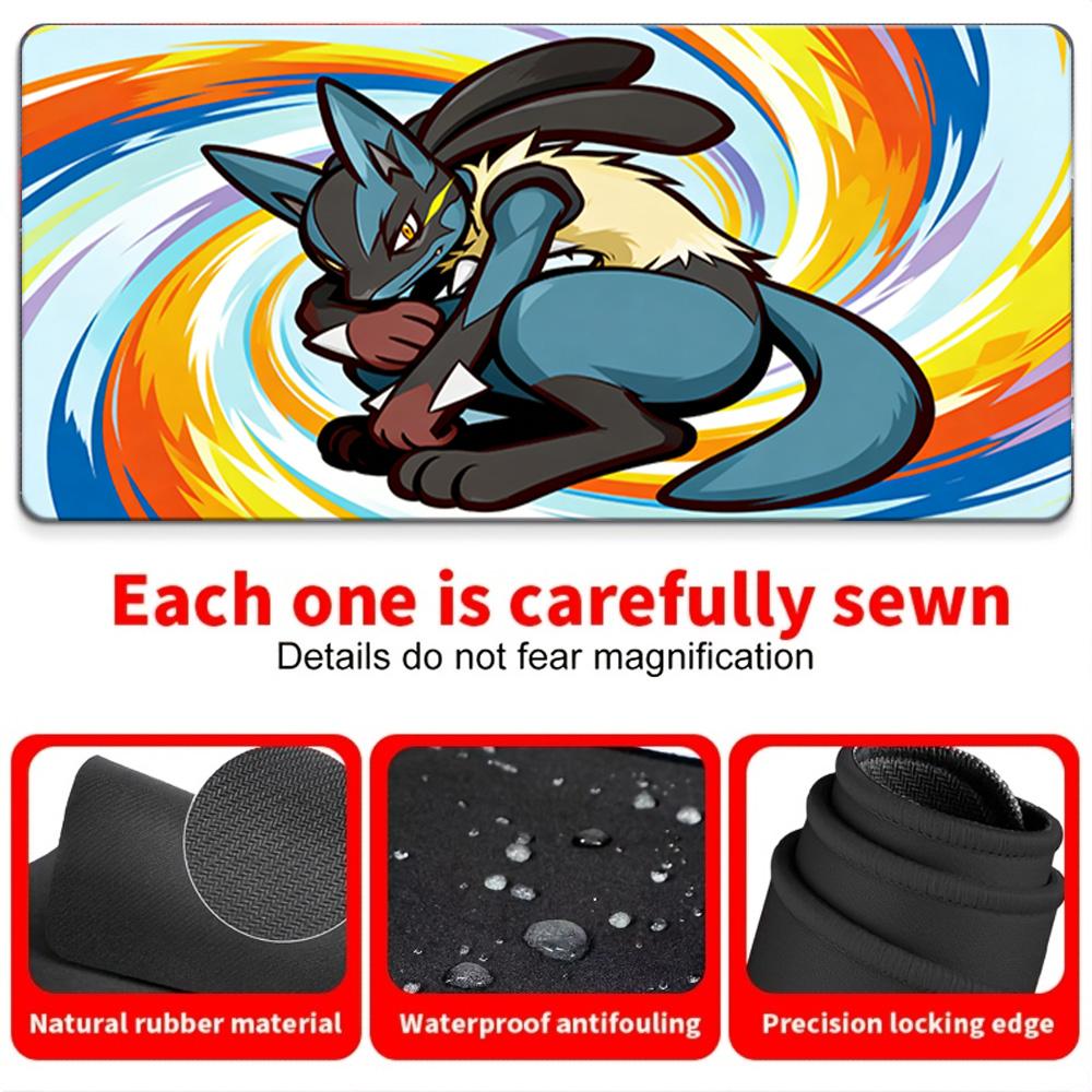 Pokemon Ash Charizard Volcano Battle Gaming Mouse Pad NonSlip Desk Mat 30x80x0.2cm