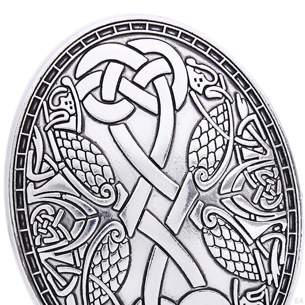 Retro Metall Wikinger Schild Kleidung Broschen Anstecker für Damen und Herren Befestigungen Schal