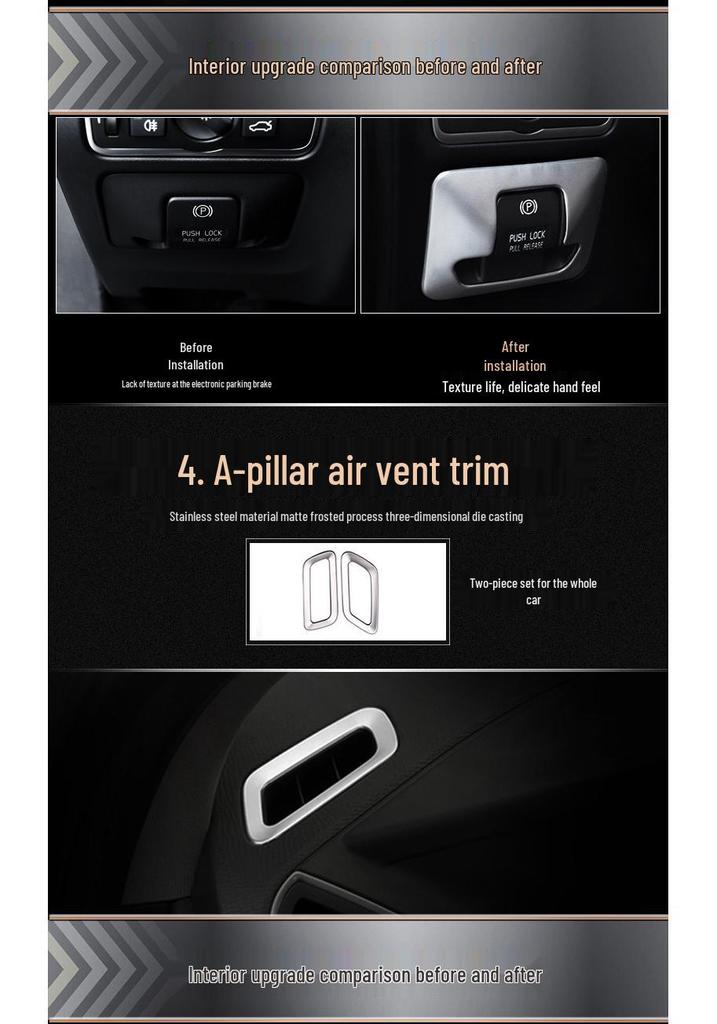 Volvo XC60 Older Model Console Button Panel & Air Vent Decorative Frame