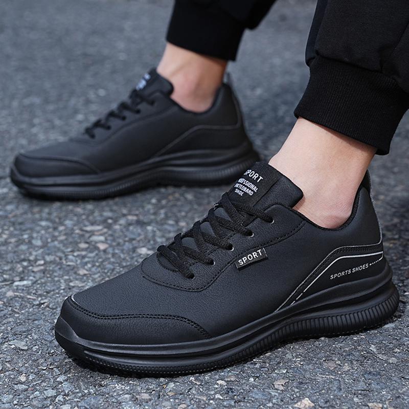 39-48 Spring/autumn Men's Shoes Men's Sports and Leisure Student Shoes Running Lightweight Black Men's Shoes