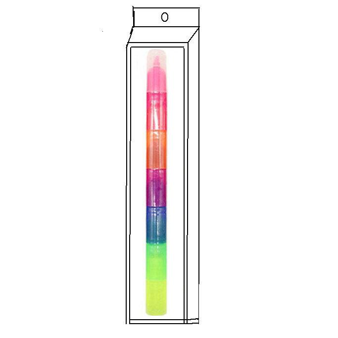 Colorful Animal-Themed Stress Relief Markers: Flexible Decompression Art Supplies for Kids with Sleeves and Fluorescent Planner Pens.