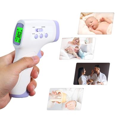 Digital infraröd termometer LCD-skärm med bakgrundsbelysning Beröringsfri IR Pann Örontermometrar Kropp