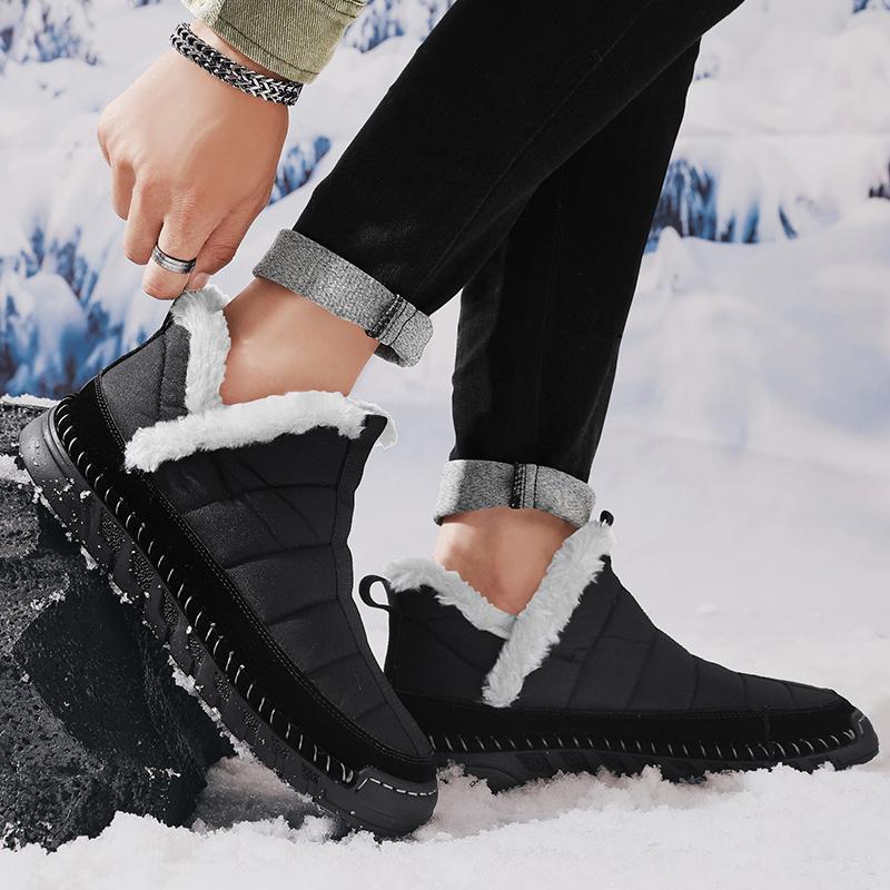 Super Warm Winter Cotton Shoes Casual Ankle Boots For Men Snow Boots