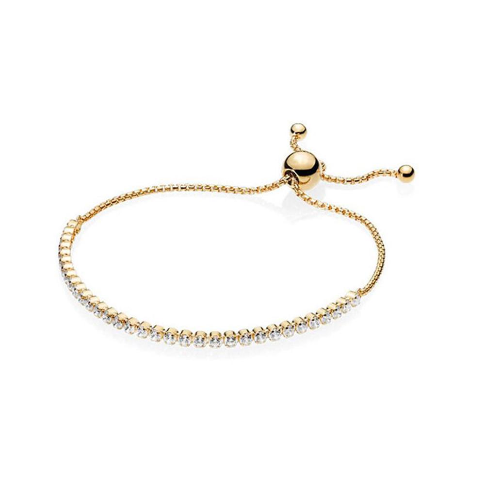 Ασημί Χρώμα Πρωτότυπο Στρογγυλό Κούμπωμα με Χάντρα Βραχιόλι Αλυσίδα Φιδιού Βραχιόλι με Συρόμενο Στοιχείο Για Γυναίκες Κοσμήματα