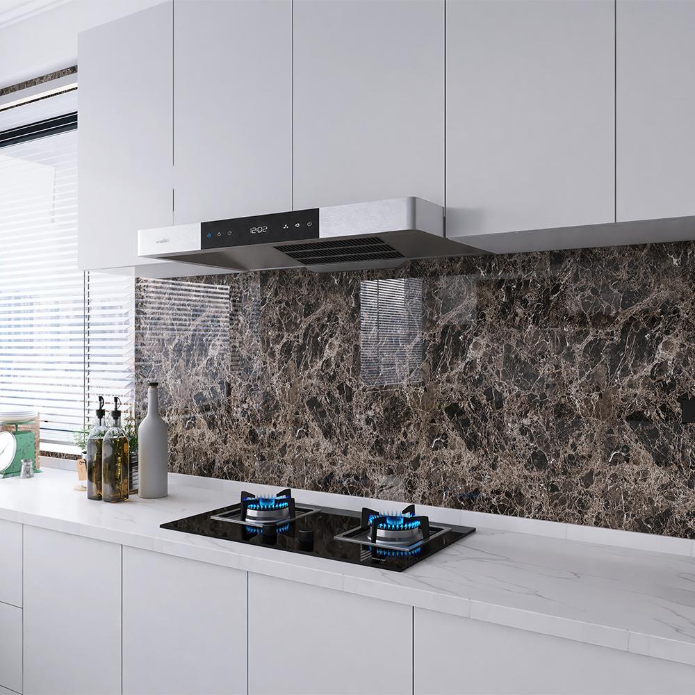 Kitchen Oil Resistant Marble Sticker Self-adhesive Household Wall Sticker Paper Desktop Cabinet High Temperature And Waterproof