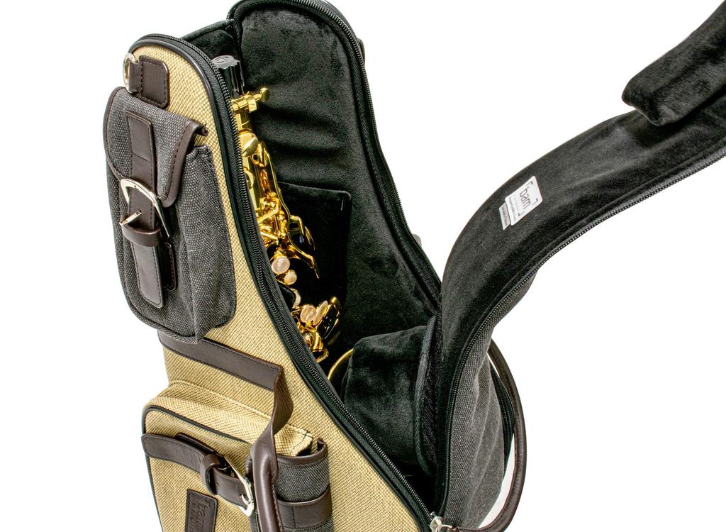 BAM Nashville Tenor Saxophone Gig Bag, Gray & Beige, NASH3002SCA