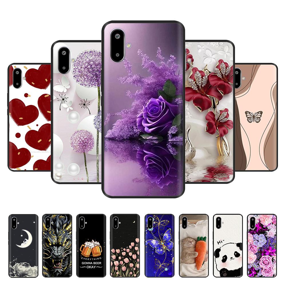 For Samsung Galaxy M06 5G Case SM-M066B Fantasy Flowers Phone Housing Soft Slim TPU Silicone Cover For Galaxy F06 Phone Cases