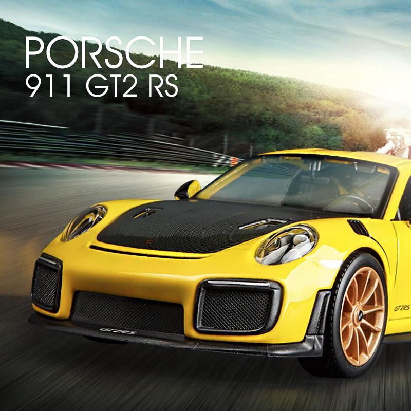 Maisto 1:24 Porsche 911 GT2 RS Supercar Alloy Car Diecasts & Toy Vehicles Car Model Miniature Scale Model Car For Children