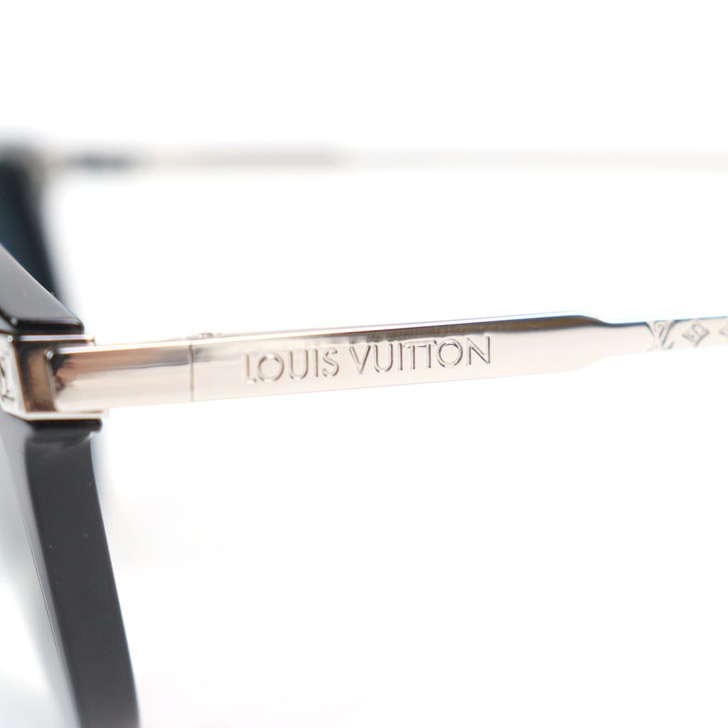 Óculos de Sol LOUIS VUITTON Excelentes LV Rise Redondos Logo do monograma da assinatura LV Usados