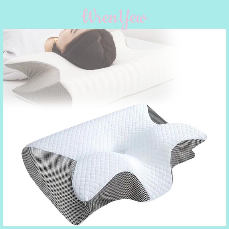 Soft And Breathable Memory Foam Neck Pillow For Better Sleep And Neck Support In Black White And Gray